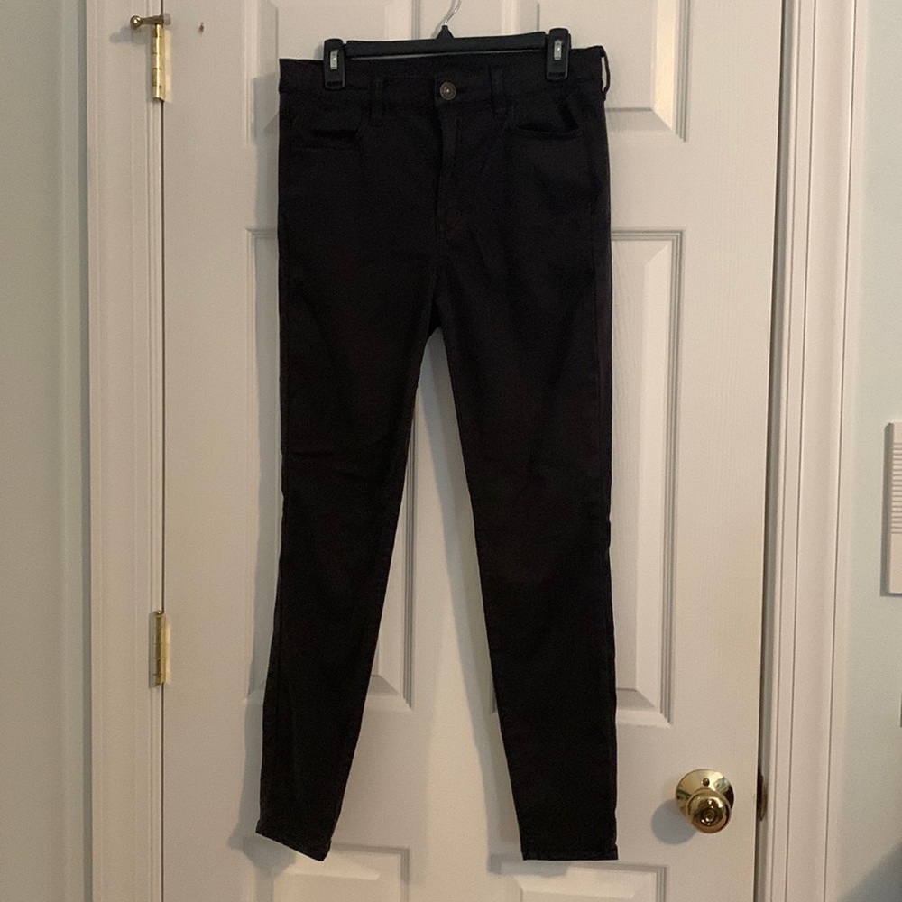 American Eagle Black High Rise Jegging